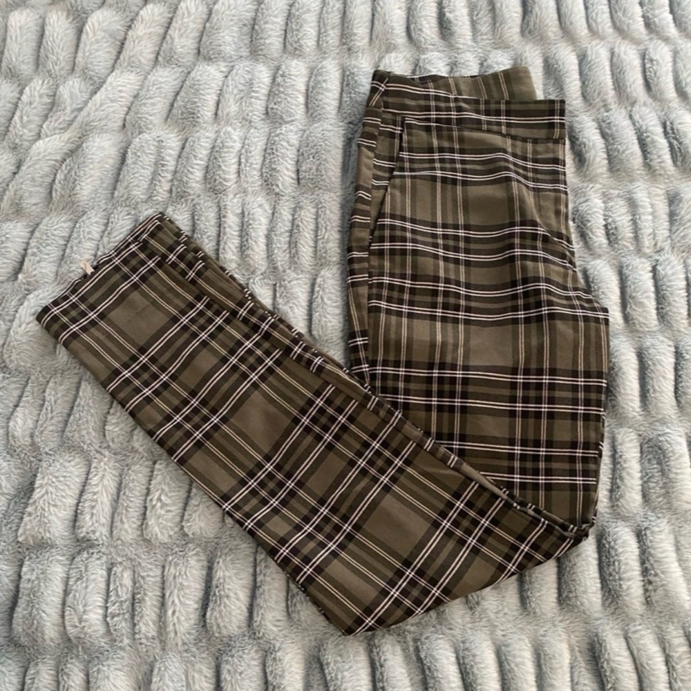 Blue Rain green and black plaid pants